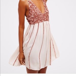 Free People Glitter Girl Slip Dress